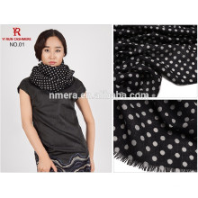 fashionable printed pure wool scarf B240Y fashion dot printed wool shawls